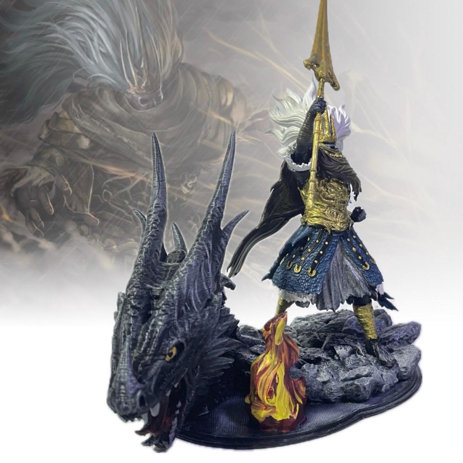 Nameless King Dark Souls 3 Resin Statue – Handcrafted Collectible ...