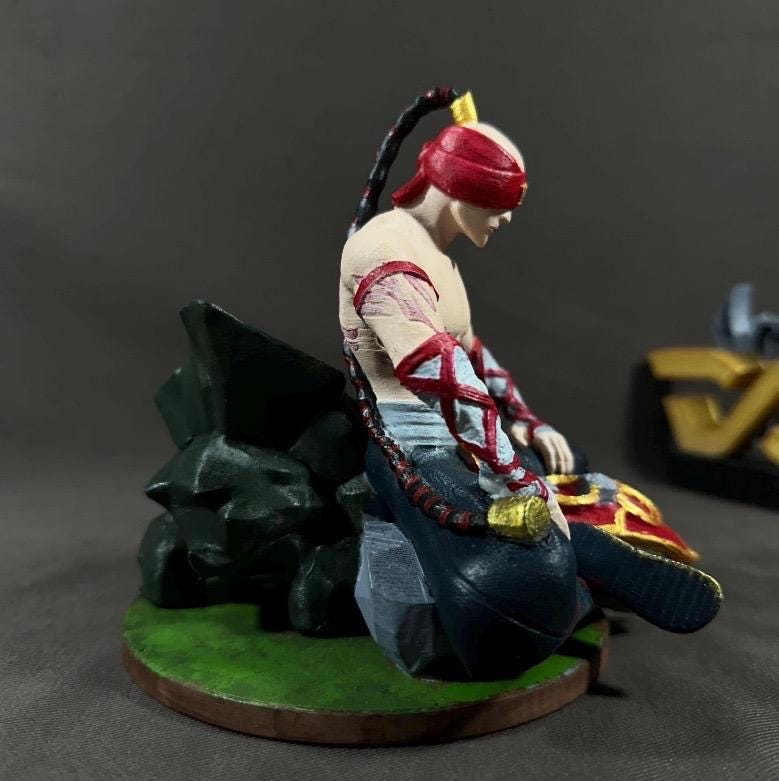 League of Legends Lee Sin Resin Figurine | 3D Printed Champion Art