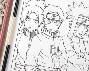 Minato Coloring Pages  Print Anime Coloring Pages