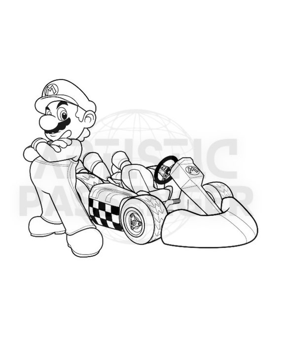Printable Super Mario Coloring Pages for Kids 55 Printable Digital Pages 