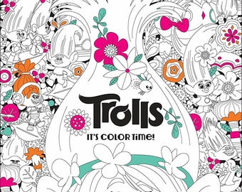 Printable Trolls Coloring Pages for Kids - Printable Digital Pages!