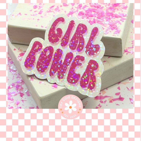 Girl Power Sticker | Girl Power | Sticker | Glitter Sticker | Laptop Sticker