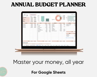 Jahresbudget Tabelle Einfaches Budget Google Sheets Monatliches Budget Vorlage Einfaches Jahresbudget Tracker Persönliches Finanzierungs-Dashboard