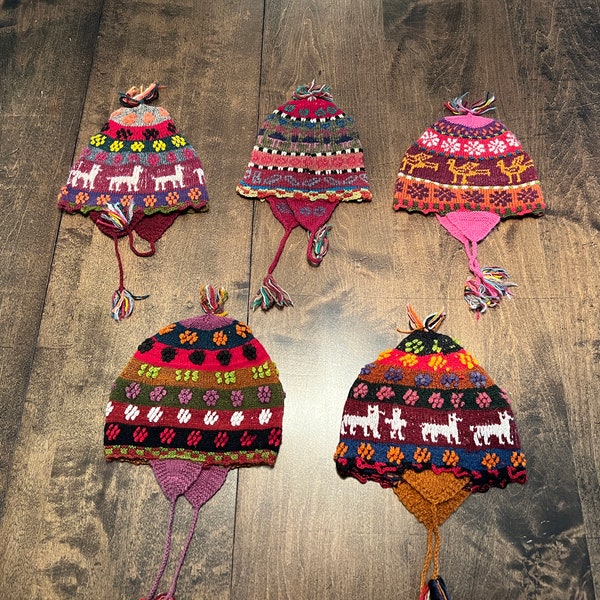 Textiles péruviens faits à la main - chapeaux pour bébé ou tout-petit