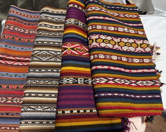 Handmade Peruvian Textile Table Runner (multiple Colour Options