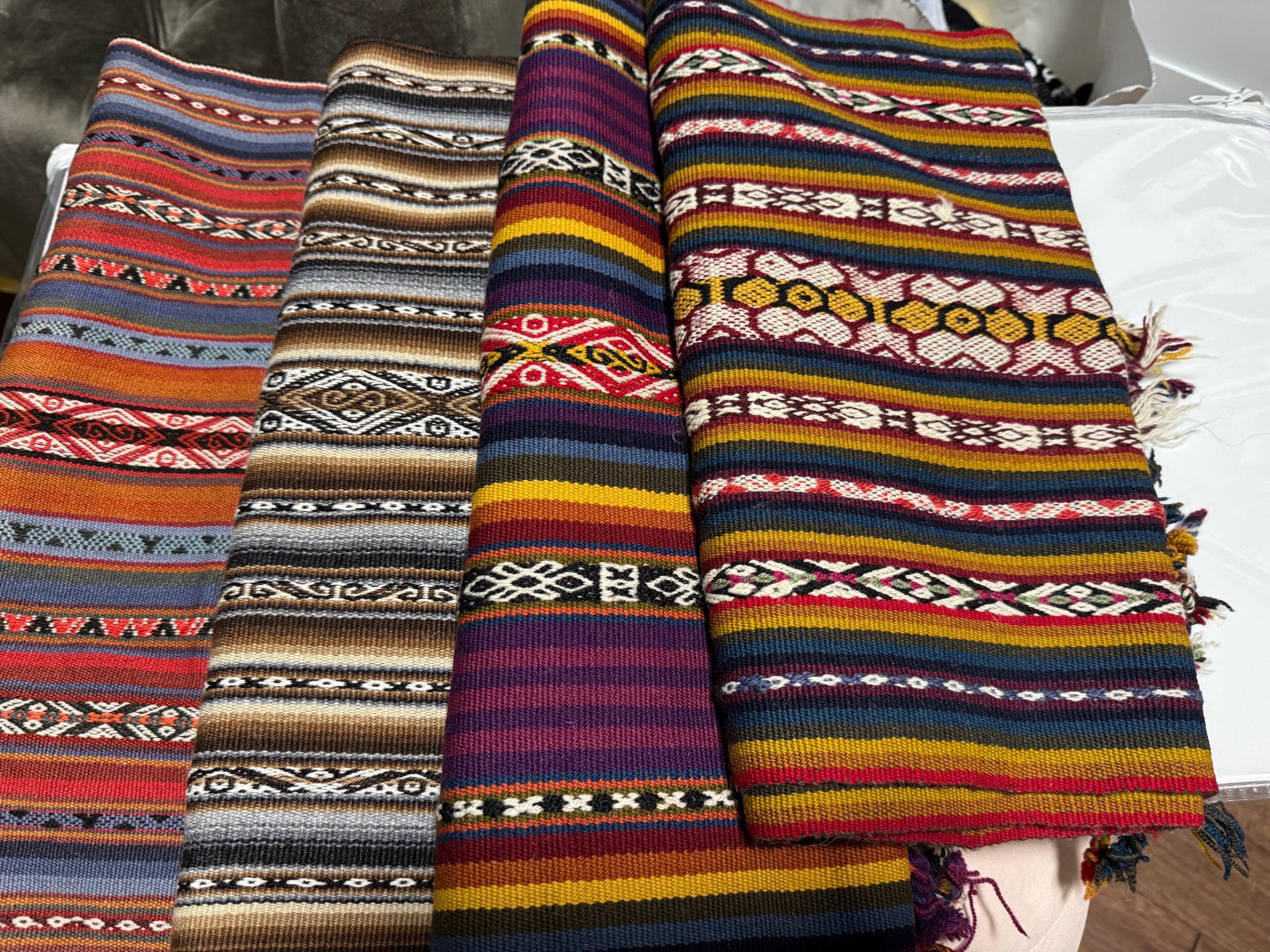 Handmade Peruvian Textile Table Runner (multiple Colour Options
