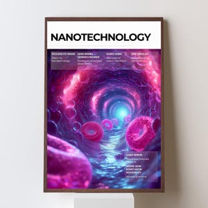 NANOTECHNOLOGY | Infographic Digital Poster For Education, STEM Poster Printable, Timeline Wall Decor