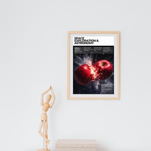 Celebrate the legacy of space exploration with this educational digital print featuring famous pioneers. Perfect decor for science lovers and learners.