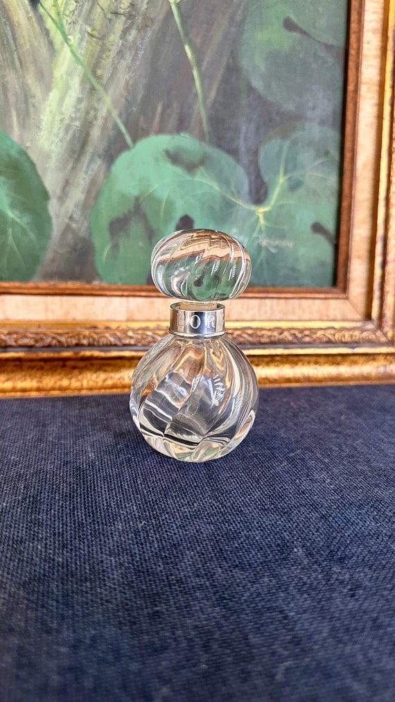 Vintage Borghese Glass Perfume Bottle 3.5" Tall
