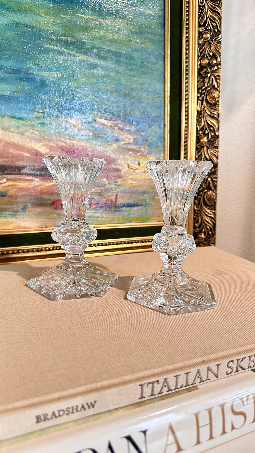 Vintage Set of Waterford Crystal Chatham 5 Candle Stick Holders Etsy