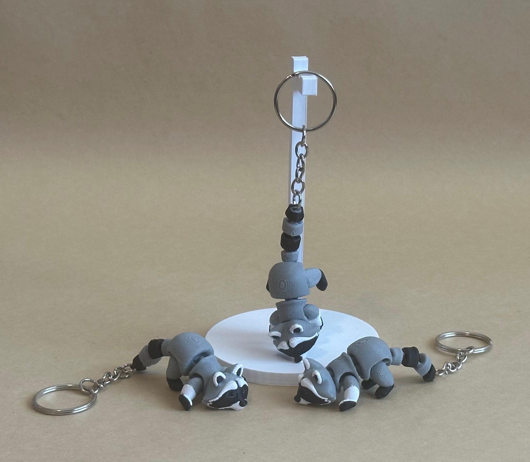 Riggly Raccoon - Articulated Flexi Moving Keychain - Etsy