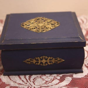Vintage Upcycled Jewelry Box