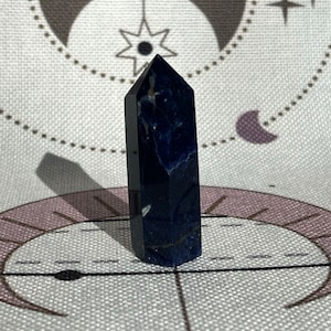 Sodalite Tower Crystal 33g | Throat Chakra
