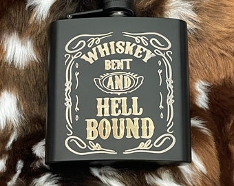 Custom Engraved 6oz Stainless Steel Flask