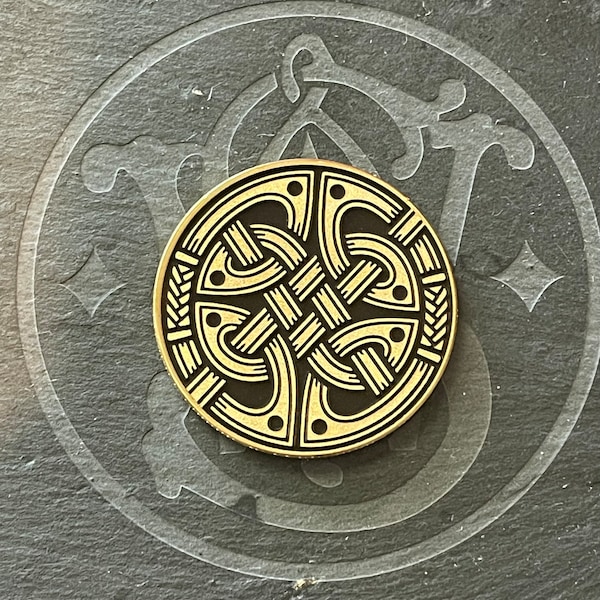 40mm Custom Engraved Celtic Challenge Coin