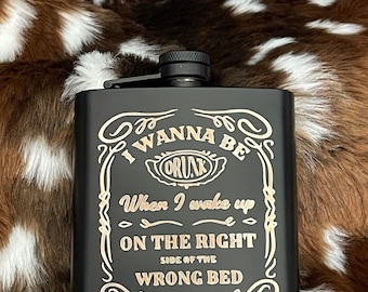 Custom Engraved 6oz Stainless Steel Flask