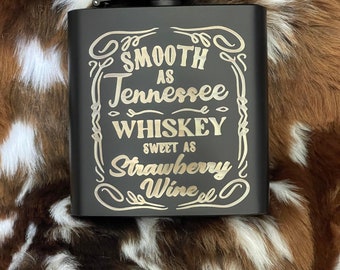 Custom Engraved 6oz Stainless Steel Flask