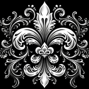Ingewikkelde Fleur de Lis (5) SVG-afbeeldingen