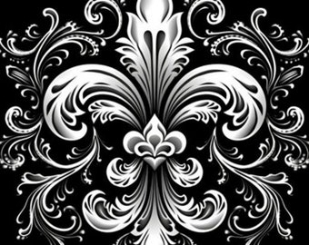 Intricate Fleur de Lis (5) SVG Images