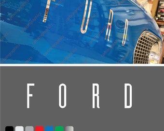 Autocollant Ford 15" à 35" - Emblème Econoline Sticker