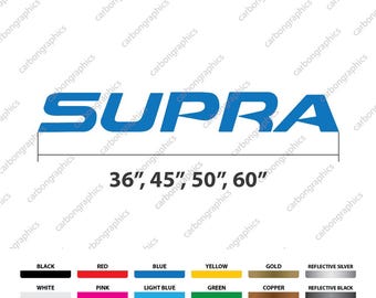 36" to 60” Supra Boat Logo Decal Sticker