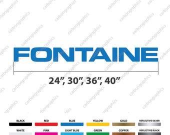 24" to 40" Fontaine Trailer Decal