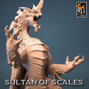 Legendary Chromatic Blue Dragon| Rescale Miniatures | Miniature | Resin | 3D Printing | TTRPG | D&D | Monster | BBEG | Fantasy | DnD