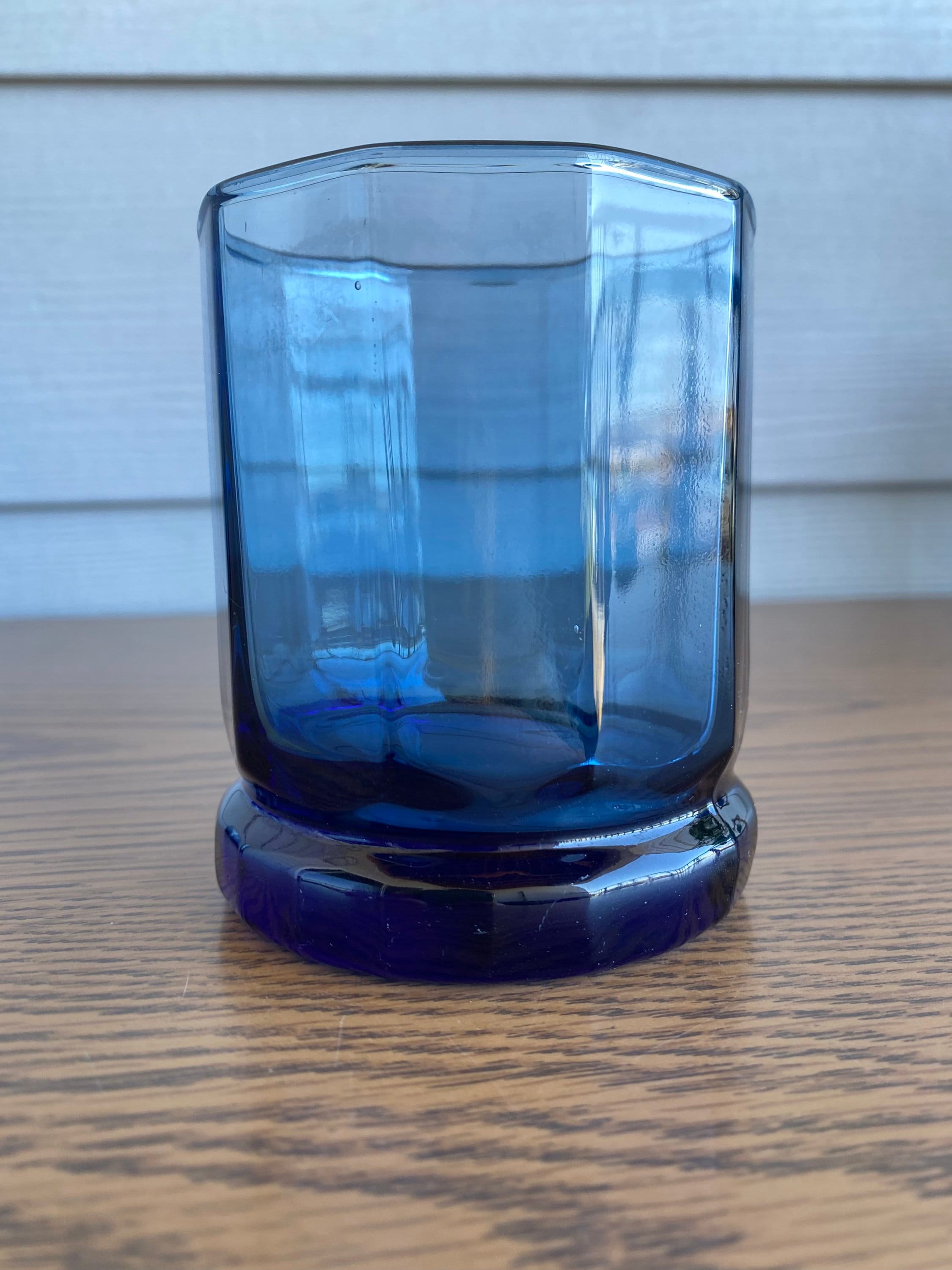 Vintage Anchor Hocking Essex Cobalt Blue Glass Tumblers Set Etsy