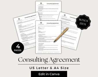 Consultant Agreement Form, Consultant Contract, Consulting Agreement, Consulting Contract, Consultant Forms, CSL101-1