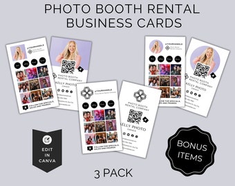 Photo Booth Business Card Template | 360 Photo Booth Business Card| Business Cards For Photo Booth | Unique Business Card | PBFC03