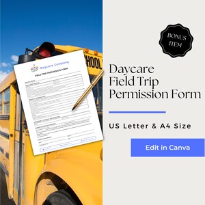 Permission Slip, Permission Form, Field Trip Permission Form, Field Trip Template, Field Trip Form, CCB204-1