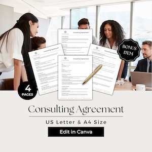 Consultant Agreement Form, Consultant Contract, Consulting Agreement, Consulting Contract, Consultant Forms, BES101-1
