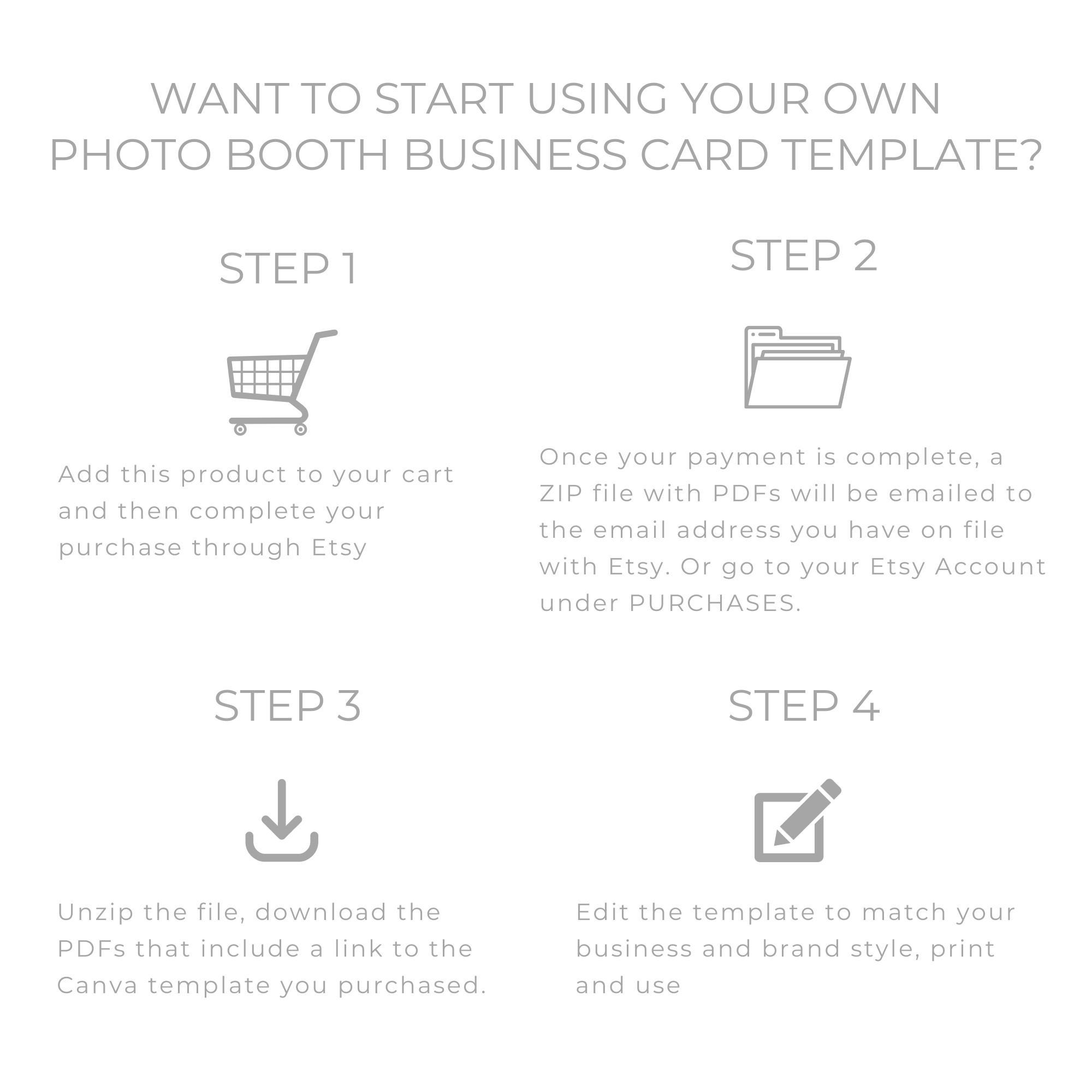 360 Photo Booth Business Card Business Cards for Photo Booth Unique ...