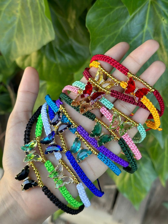Adjustable sale butterfly bracelet