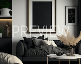 10 Modern and Fresh Frame Mock Ups, Interior Design, Digital Art, Home Frame Mockups, Scenes, Wall Art, Wall Art Frame Mockup
