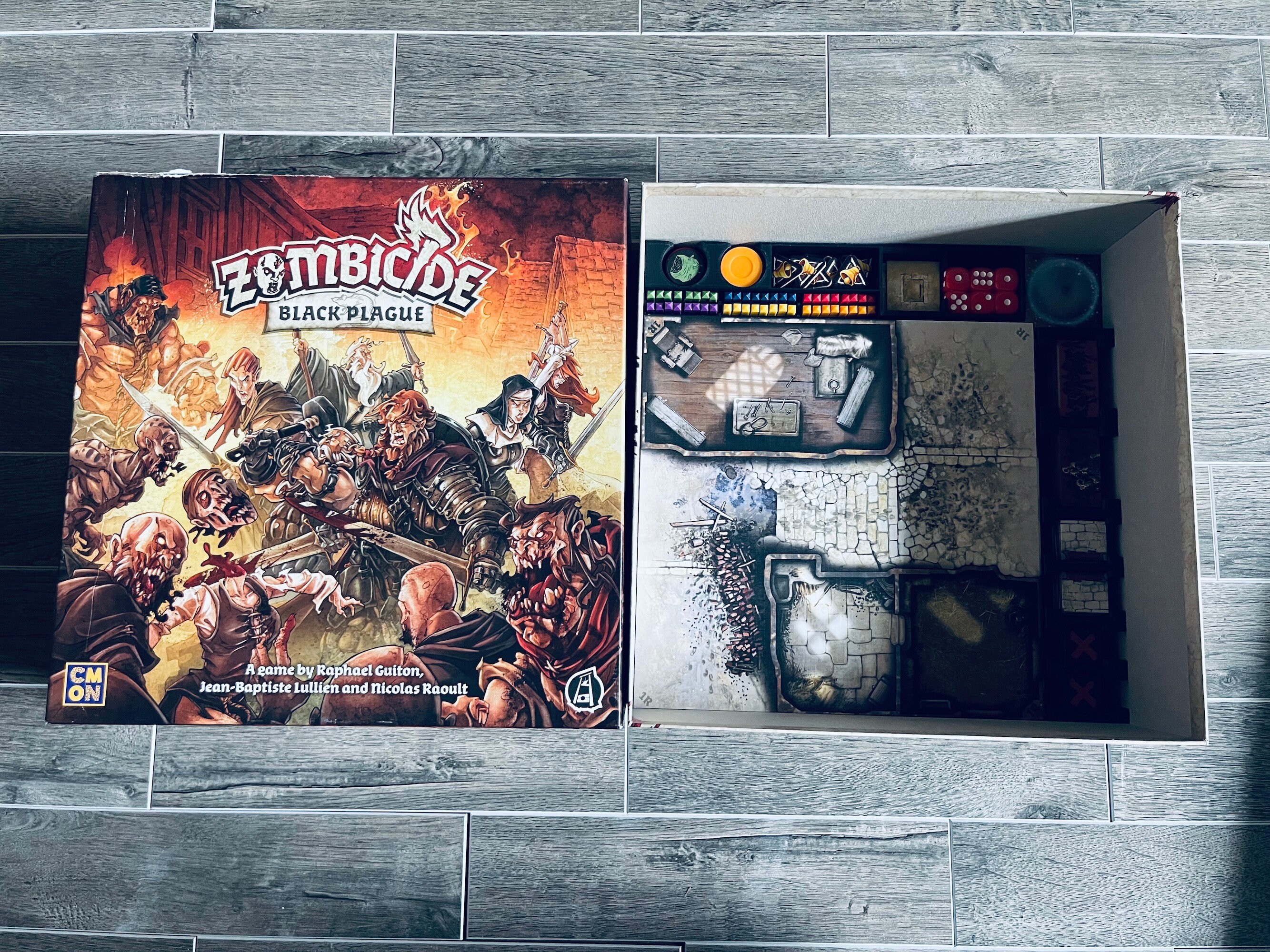 Zombicide Black Plague 6x Tower Zombie Counter Board Game