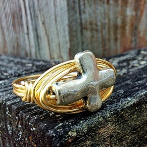 Silber Kreuz Ring