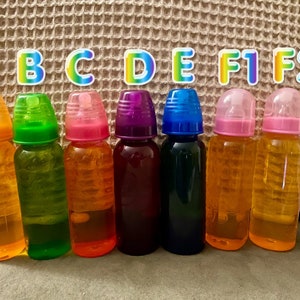 Parents Choice 9oz &quot;apple juice&quot; bottles for reborn baby dolls/toddlers