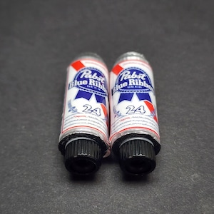 Valve Cap Pabst Blue Ribbon Schrader or with Presta adapters Set of 2