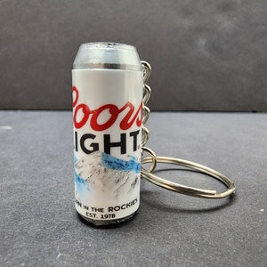Coors Light LT Keychain Beer Tall Can
