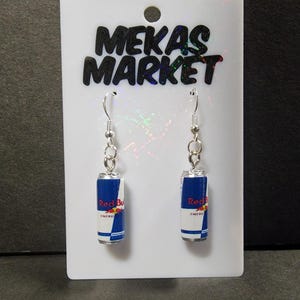 Red Bull Energy Redbull 925 Sterling Silver earrings