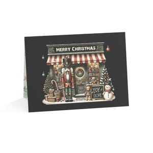 Kerstwenskaarten - notenkraker, speelgoedwinkel, vakantiekaarten, feestelijke kaarten, seizoenskaarten, briefpapier voor de feestdagen, (1, 10, 30, 50 stuks)