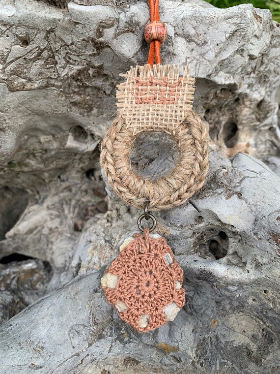 Crochet pendant best sale