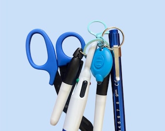 Nursing Accessory Set: Penlight, Scissors, Retractable Pen, Badge Holder