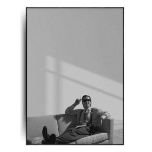 Pôster American Psych0, Download digital, Patrick Bateman, Arte de parede de filme, Arte de parede para impressão, Decoração retrô em preto e branco
