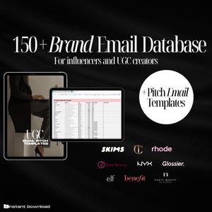 UGC Brand Email List: 150+ Contacts & Pitch Templates (PDF Download)