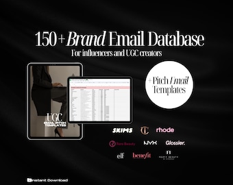 UGC Brand Email List: 150+ Contacts & Pitch Templates (PDF Download)