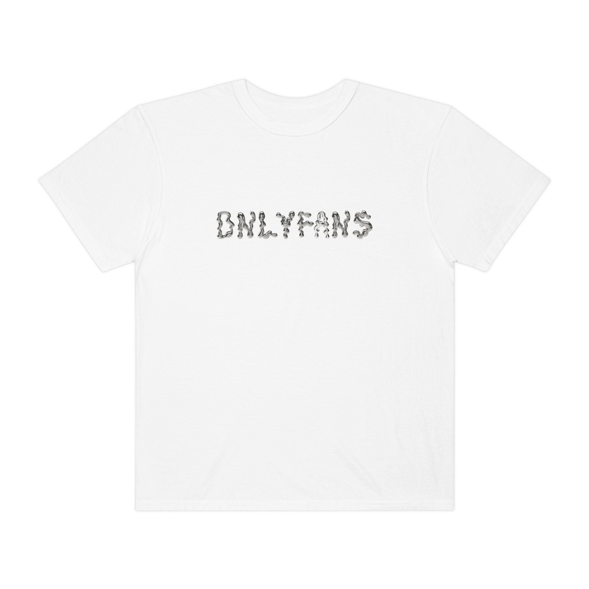 White & Silver Onlyfans Tee Onlyfans T-shirt Oversized - Etsy