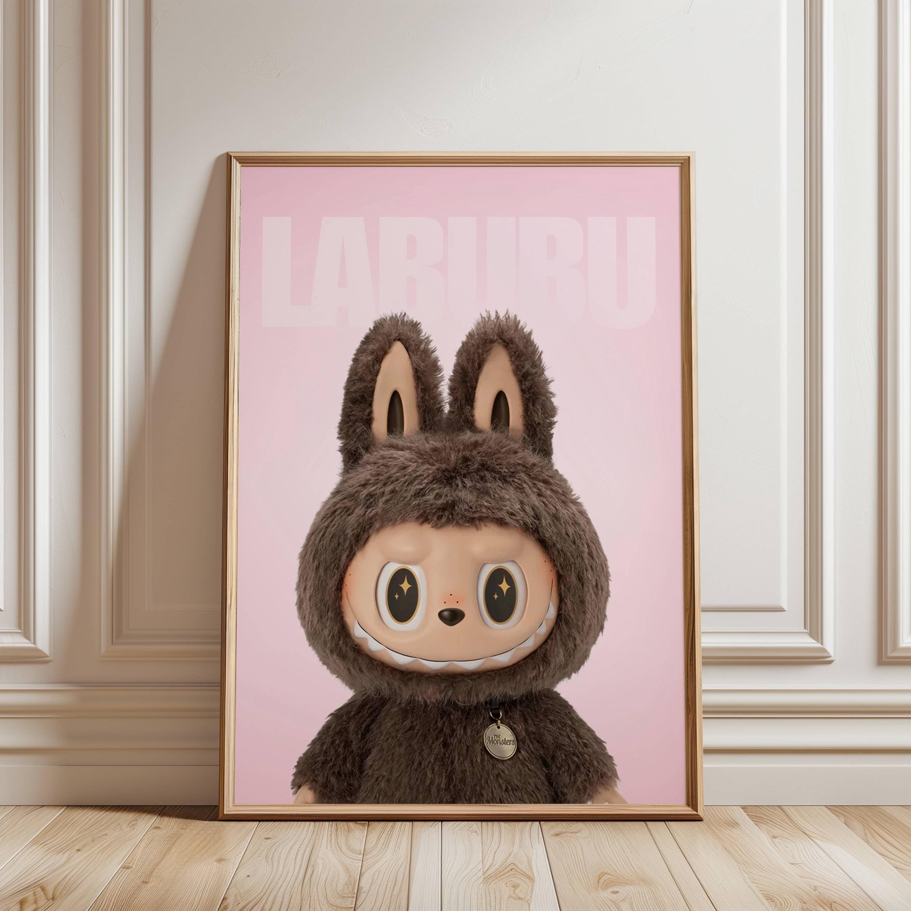 Labubu Poster, The Monsters, Feminine Digital Print, Modern Inspirational Decor, That Girl Aesthetic, Printable Wall Art, Labubu Toy/Figure