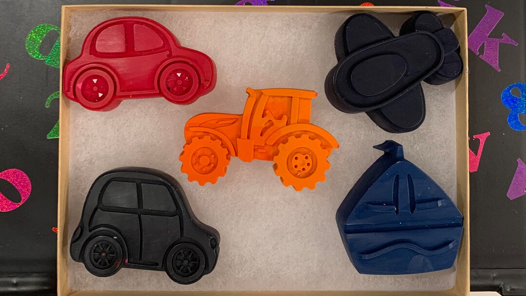 Melted Crayon Gift Box Crayon Designs Melted Crayon Gifts Etsy